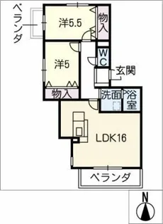 ウィステリア社が丘【3階】の間取り