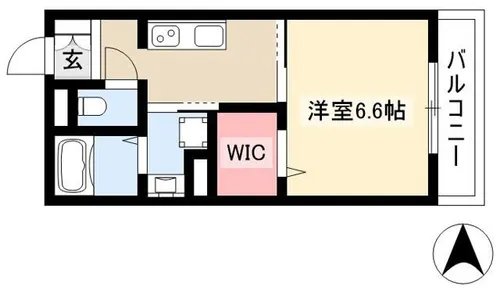 リオプラデーラ【105号室】の間取り