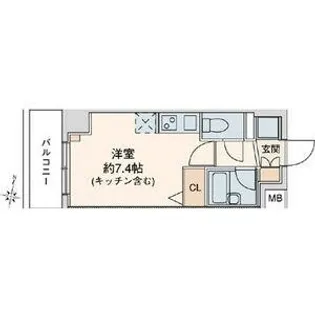 RIDGE堀田【8階】の間取り