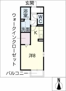 ウィルステージ陶生【1階】の間取り