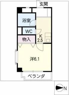 シャンボールDAIRIN【2階】の間取り