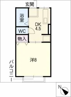 ヴェルデ南ヶ丘【2階】の間取り