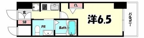 エステムプラザ神戸三宮ルクシア【10階】の間取り