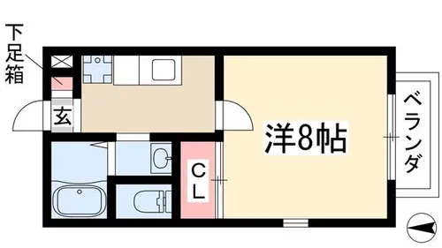 カーサモンテベルデ【2階】の間取り