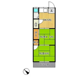 森岡台ハイツ【2階】の間取り