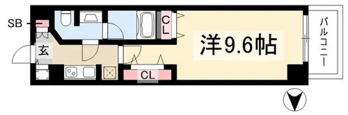 セノアタワー泉【0308号室】の間取り