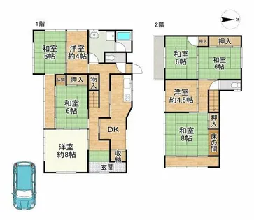京都府京都市北区紫野大徳寺町【一戸建】の間取り