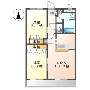 トゥー・ル・モンド【3階】の間取り