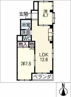 日比野ビル【3階】の間取り