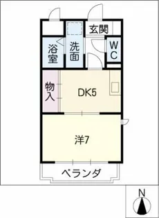 ディアコート磯部第6【1階】の間取り