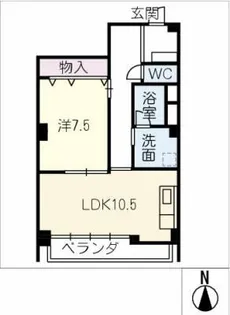 北村ビル【4階】の間取り