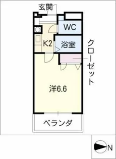 LIFE壱番館【2階】の間取り