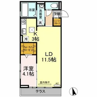 ヴィラージュ ARK【1階】の間取り