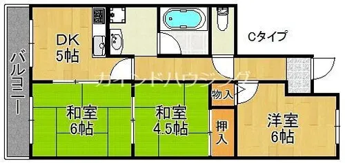 ノアーズアーク住之江【9階】の間取り