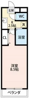 A・City宇頭【405号室】の間取り