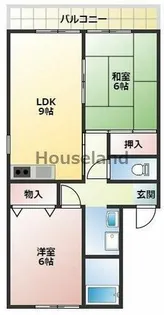 ニューあおい【1階】の間取り