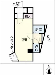 サンパーク丸の内(5~14F)【8階】の間取り