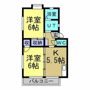 OASIS SATONAKA B【2階】の間取り