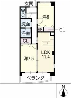 グレイス本郷【2階】の間取り