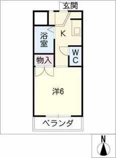 ブルームてんま【3階】の間取り