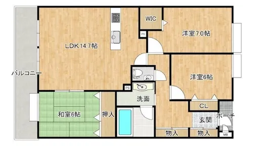 ネクスタージュ高見七条壱番館 903号室【9階】の間取り