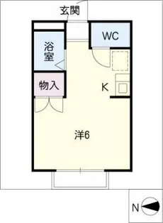 パークハイムみどり【2階】の間取り