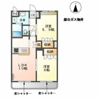 プレジア【1階】の間取り