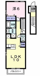 フロラシオン 草間【2階】の間取り