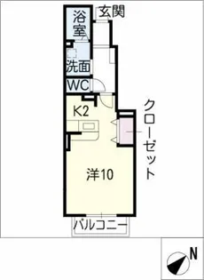 プライジア新宿【1階】の間取り