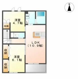 REプロニティB棟【2階】の間取り