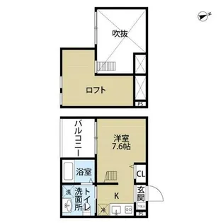 HAUS RUHE 高畑【102号室】の間取り