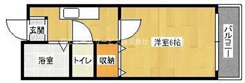 メゾンドールバンブーグラス【208号室】の間取り