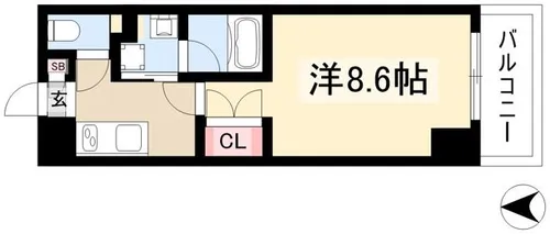サニー池下【4階】の間取り