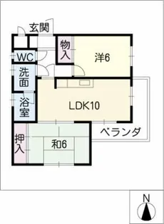 司マンション【3階】の間取り