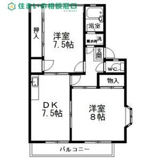 愛知県岡崎市江口3丁目【アパート】の間取り