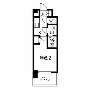 エスリード上前津LIVIA【14階】の間取り