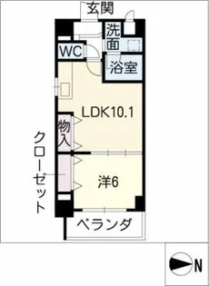 MOON LIGHT 桜山【6階】の間取り