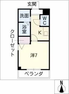 カーサ・ラ・フォンテ【1階】の間取り