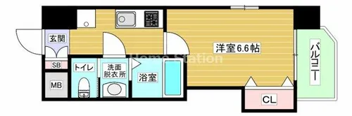大阪府大阪市西淀川区野里2丁目【マンション】の間取り