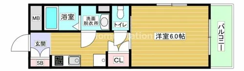 大阪府大阪市西淀川区御幣島2丁目【マンション】の間取り