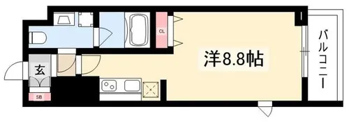 WESTIN上前津【0510号室】の間取り