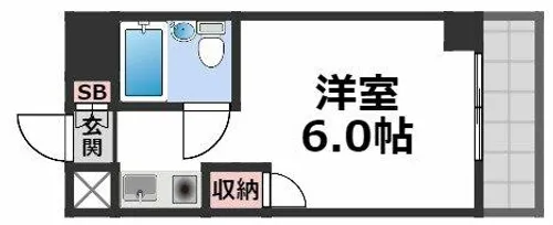 ハイムリップル荒川【7階】の間取り