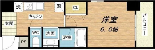 ウイングコート船場【10階】の間取り