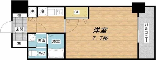 ジュネーゼプレシャス森ノ宮【5階】の間取り