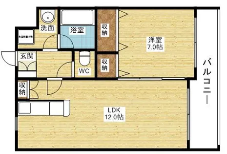 メゾン・ラ・リーブ【4階】の間取り