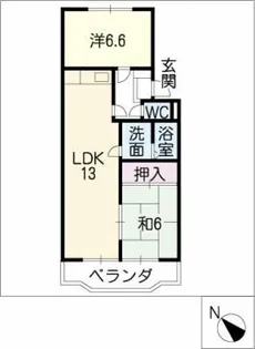エトワール小山【3階】の間取り