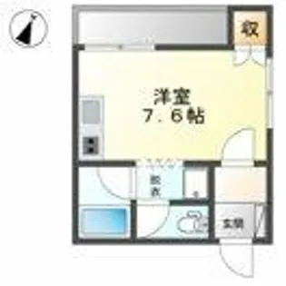 八事スチューデントビル【2階】の間取り