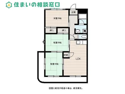 愛知県額田郡幸田町大字横落字郷前【マンション】の間取り