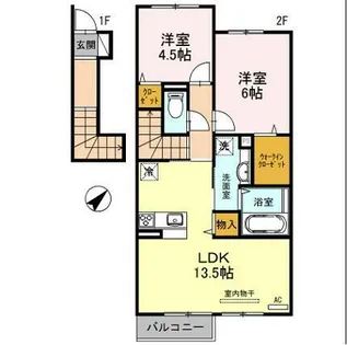 セジュール623Ⅱ【203号室】の間取り