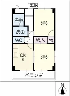 シャンポール岩崎【3階】の間取り